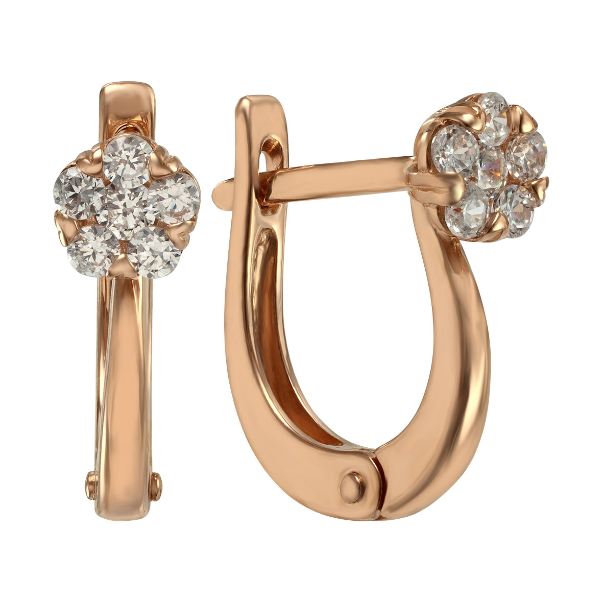 

Золотые серьги с фианитами Tango Jewellery Company 420293