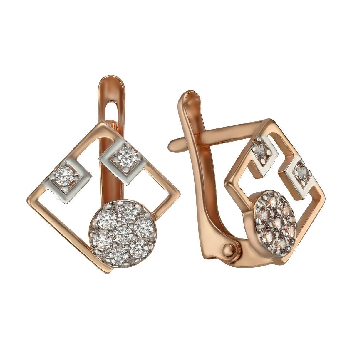

Золотые серьги "Элегантность" с фианитами Tango Jewellery Company 420341