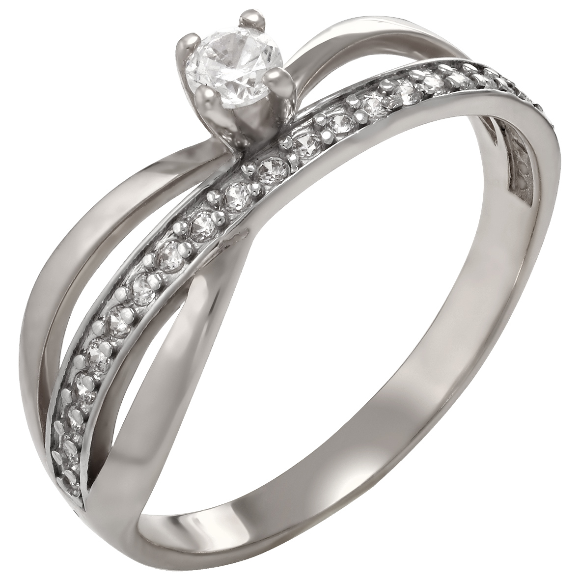

Серебряное кольцо с фианитами Tango Jewellery Company 380064С размер 19