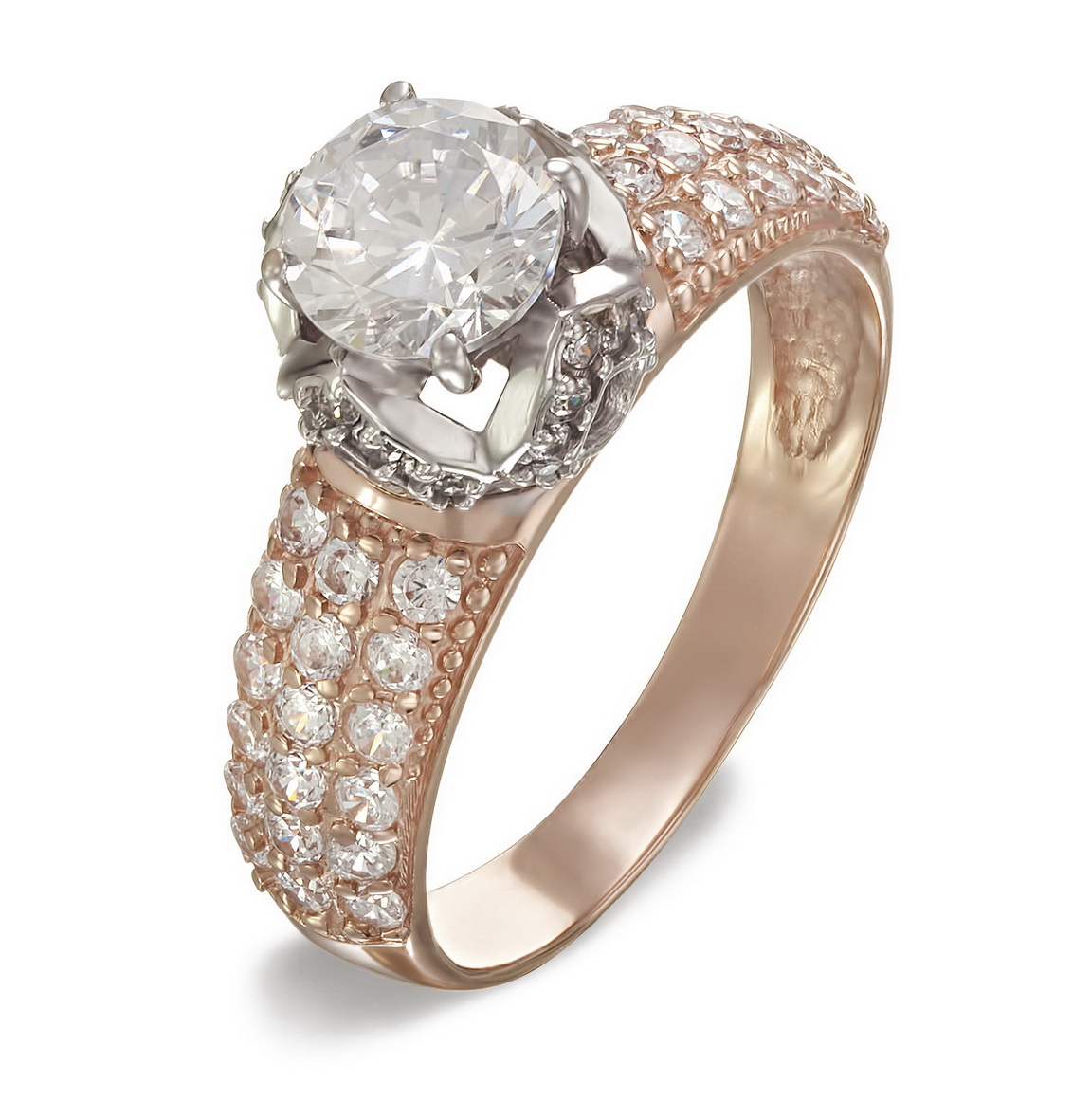 

Золотое кольцо с фианитами Tango Jewellery Company 330968 размер 18.5