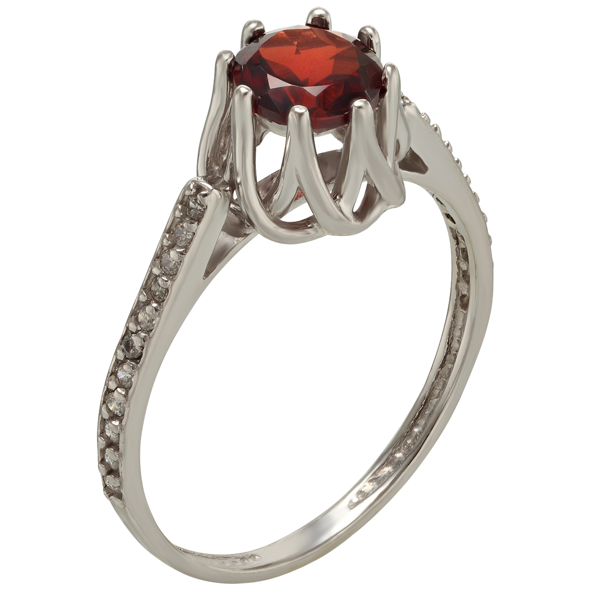 

Серебряное кольцо с гранатом и фианитами Tango Jewellery Company 374686С размер 18.5