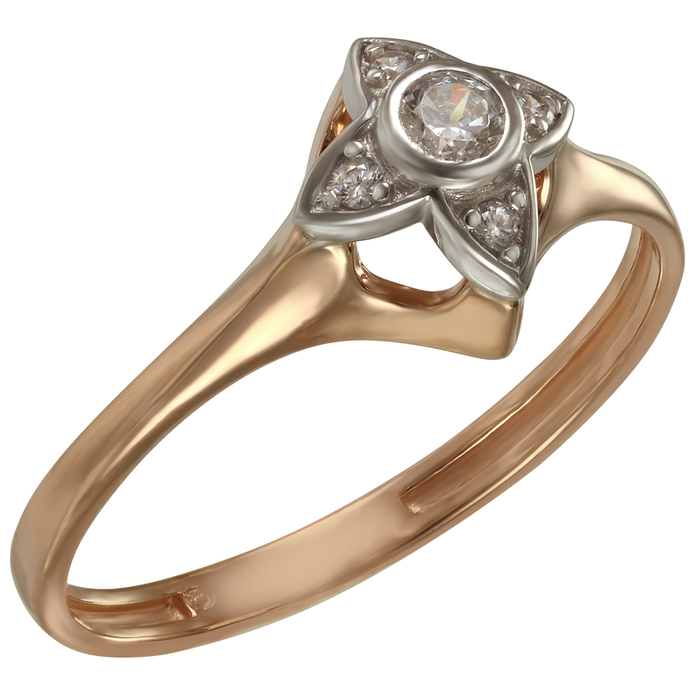 

Золотое кольцо с фианитами Tango Jewellery Company 330660 размер 16