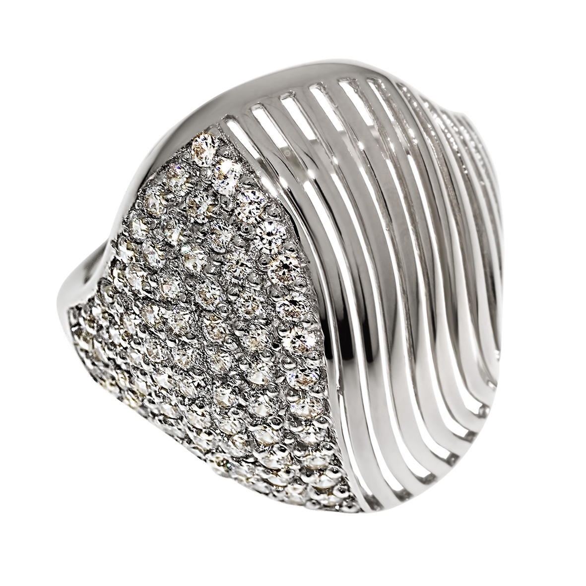 

Серебряное кольцо с фианитами Tango Jewellery Company 320581С размер 17