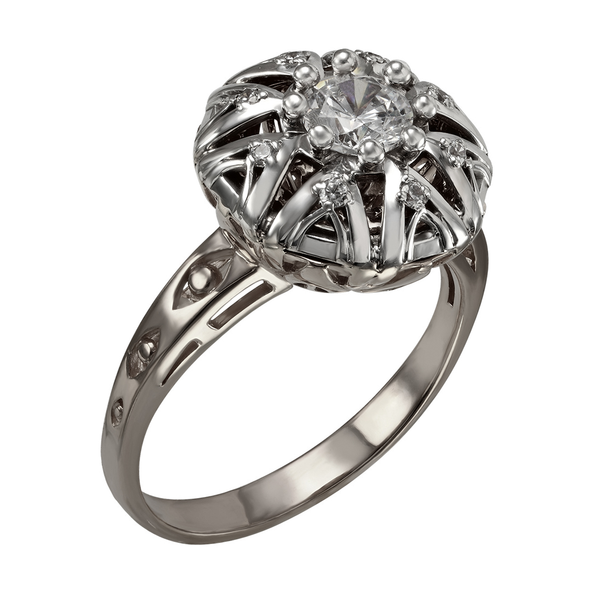

Серебряное кольцо с фианитами Tango Jewellery Company 330840С размер 18