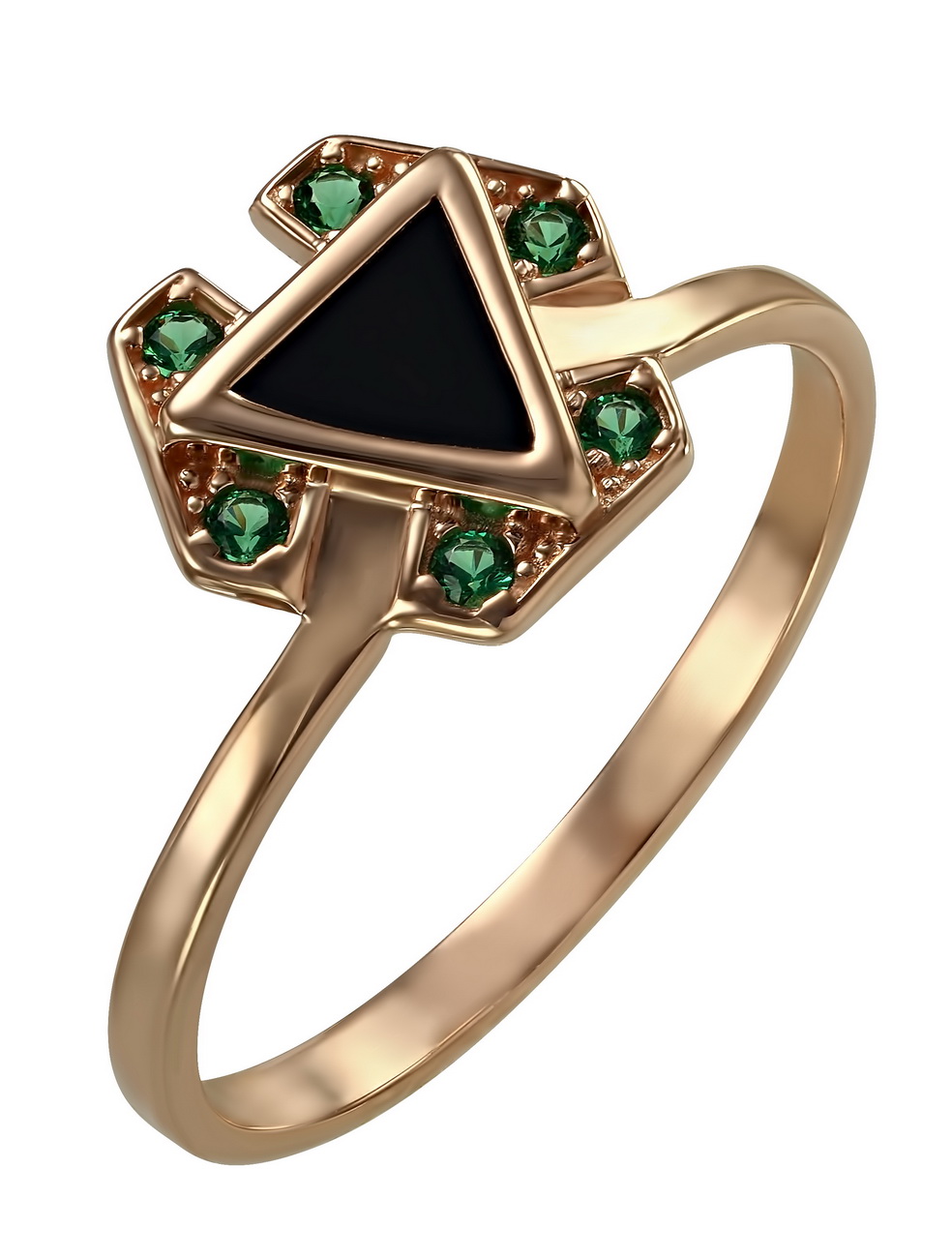 

Золотое кольцо "Гранд Деко" с агатом и фианитами Tango Jewellery Company 369592 размер 17