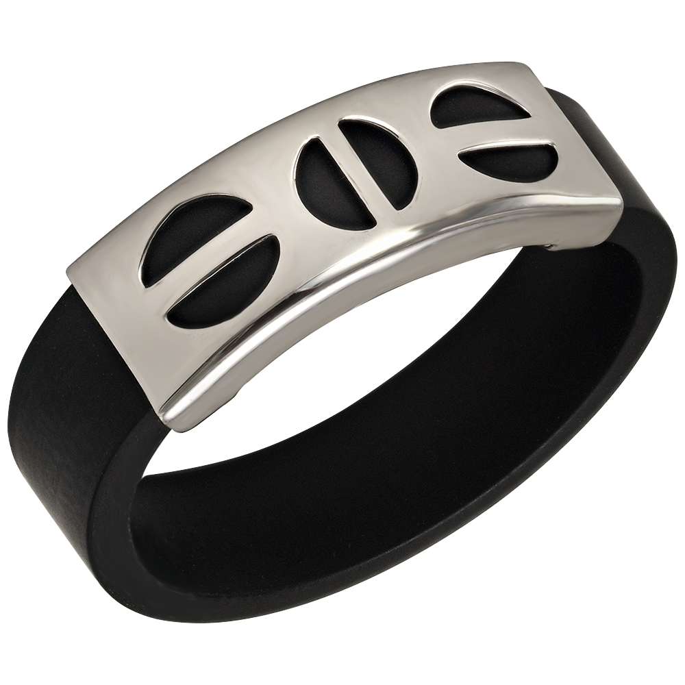 

Кольцо из серебра с каучуком Tango Jewellery Company 900631С размер 16.5