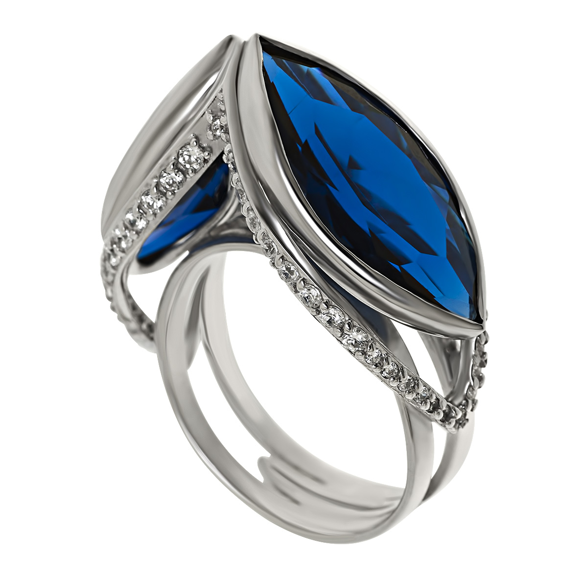 

Серебряное кольцо с фианитами Tango Jewellery Company 330783C размер 17.5