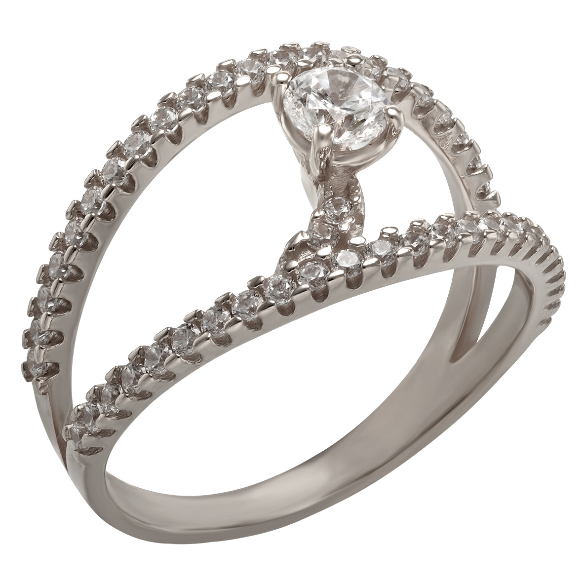 

Серебряное кольцо с фианитами Tango Jewellery Company 380340С размер 16.5