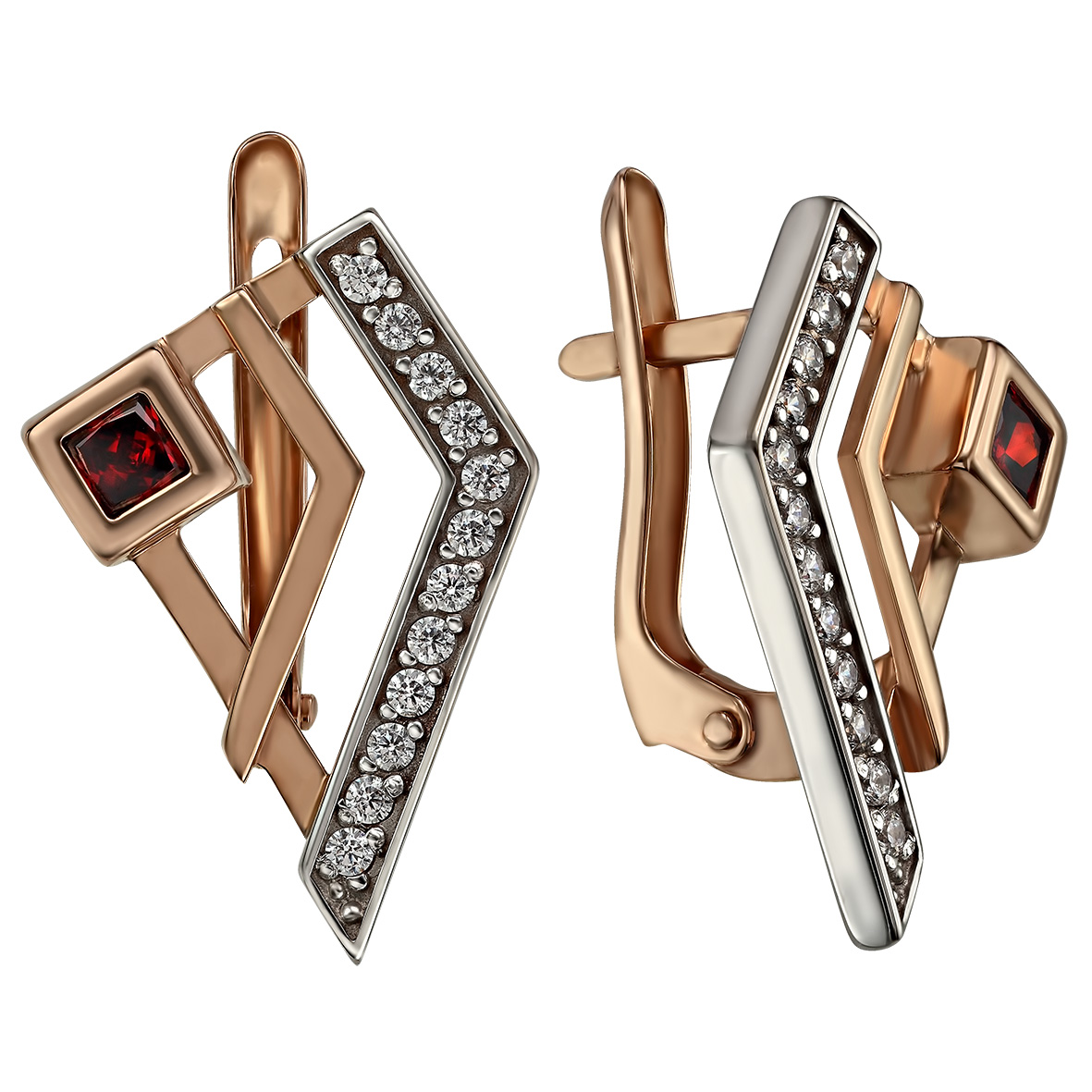 

Золотые серьги с фианитами Tango Jewellery Company 430950