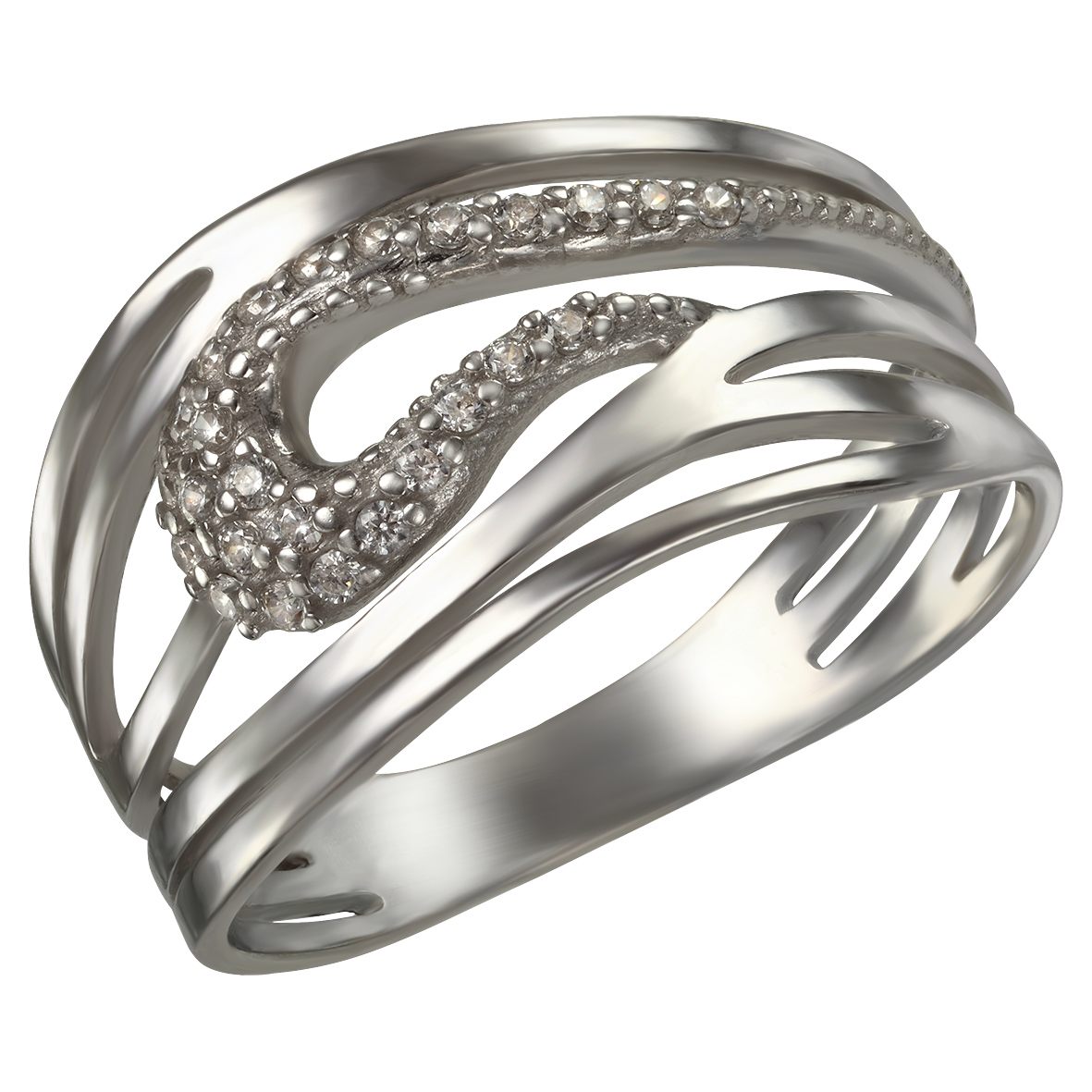 

Серебряное кольцо с фианитами Tango Jewellery Company 380219С размер 18.5