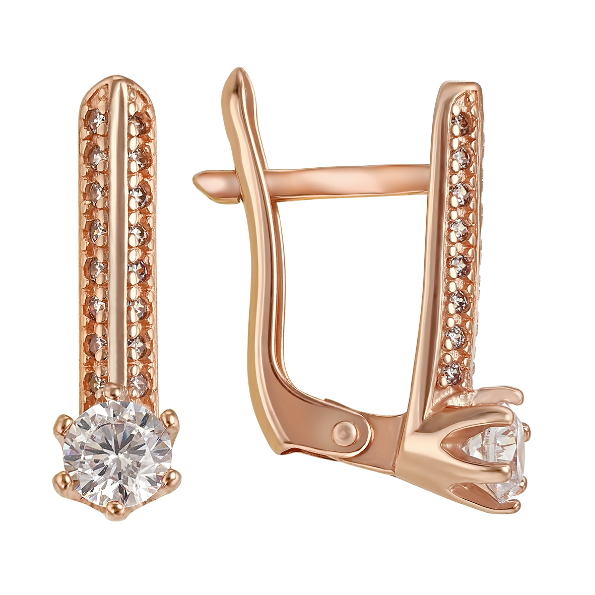 

Золотые серьги с фианитами Tango Jewellery Company 420063