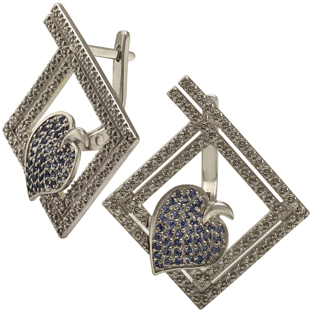 

Серебряные серьги с фианитами Tango Jewellery Company 430661С