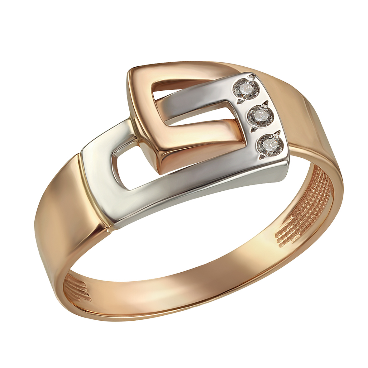 

Золотое кольцо с фианитами Tango Jewellery Company 330842 размер 18.5