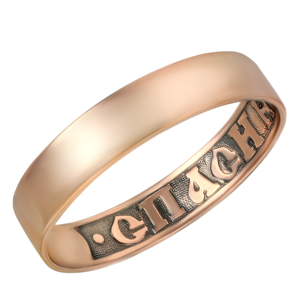 

Золотое обручальное кольцо "Спаси и Сохрани" Tango Jewellery Company 340012 размер 21