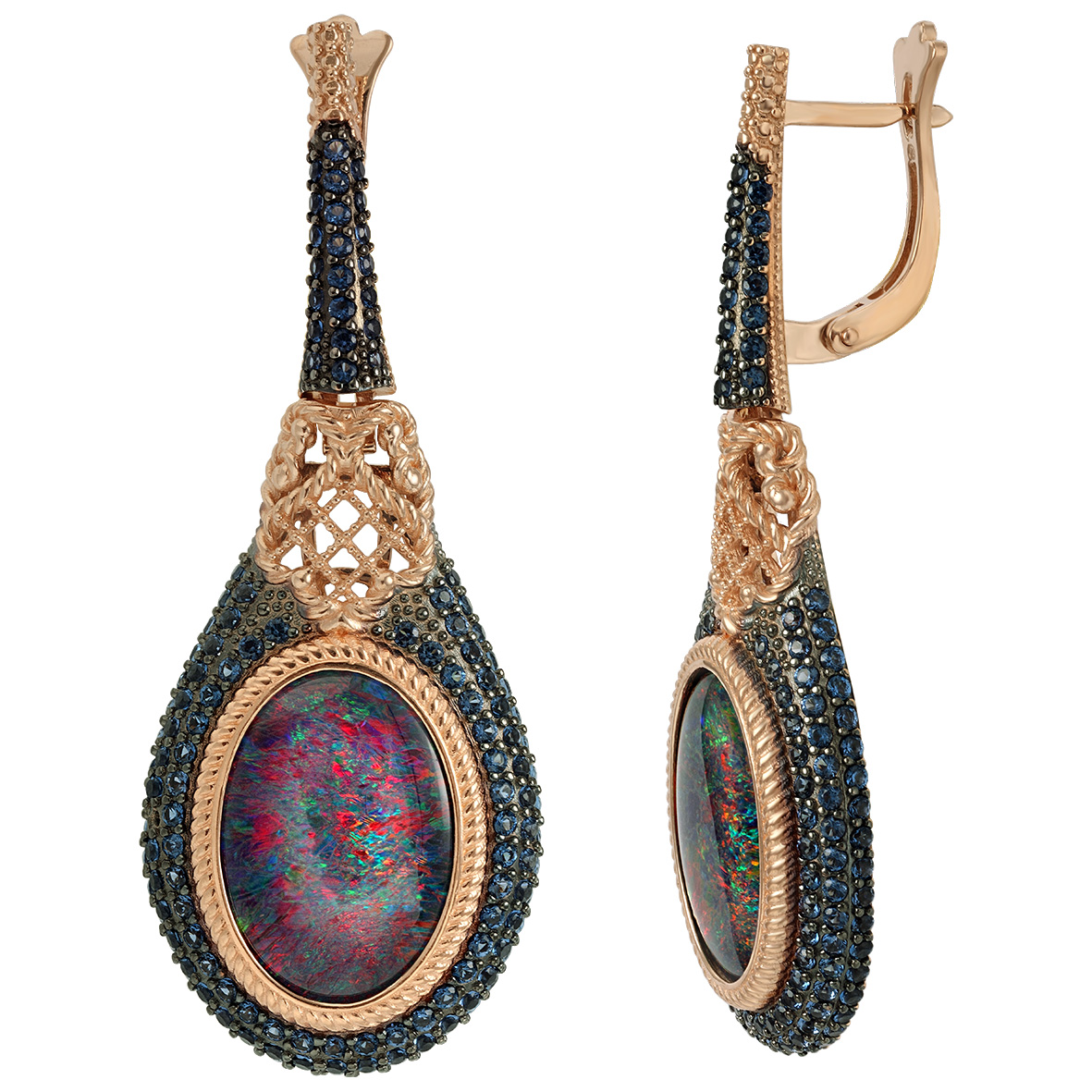 

Золотые серьги с опалами и нанокристаллами Tango Jewellery Company 4523311