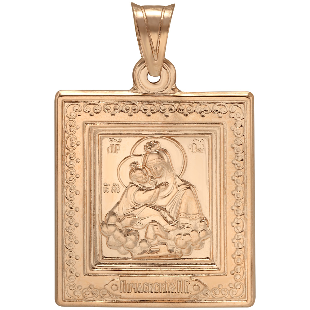 

Золотая ладанка "Почаевская икона Божией Матери" Tango Jewellery Company 100596