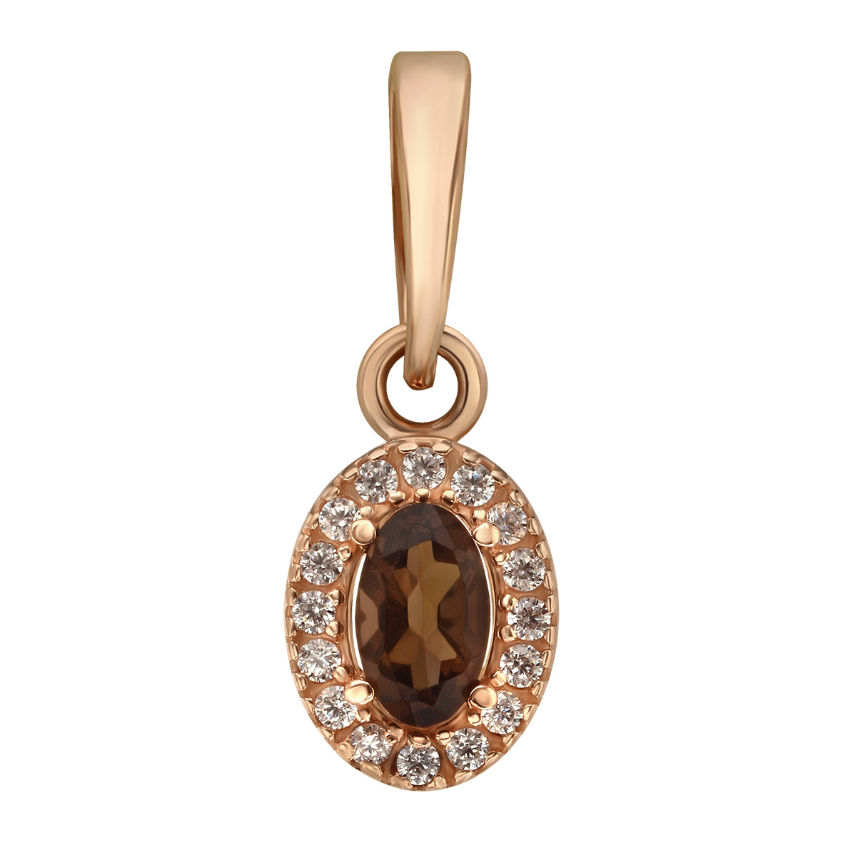 

Золотой подвес с кварцем и фианитами Tango Jewellery Company 188124