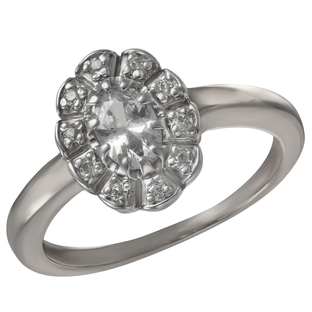 

Серебряное кольцо с фианитами Tango Jewellery Company 330183С размер 19