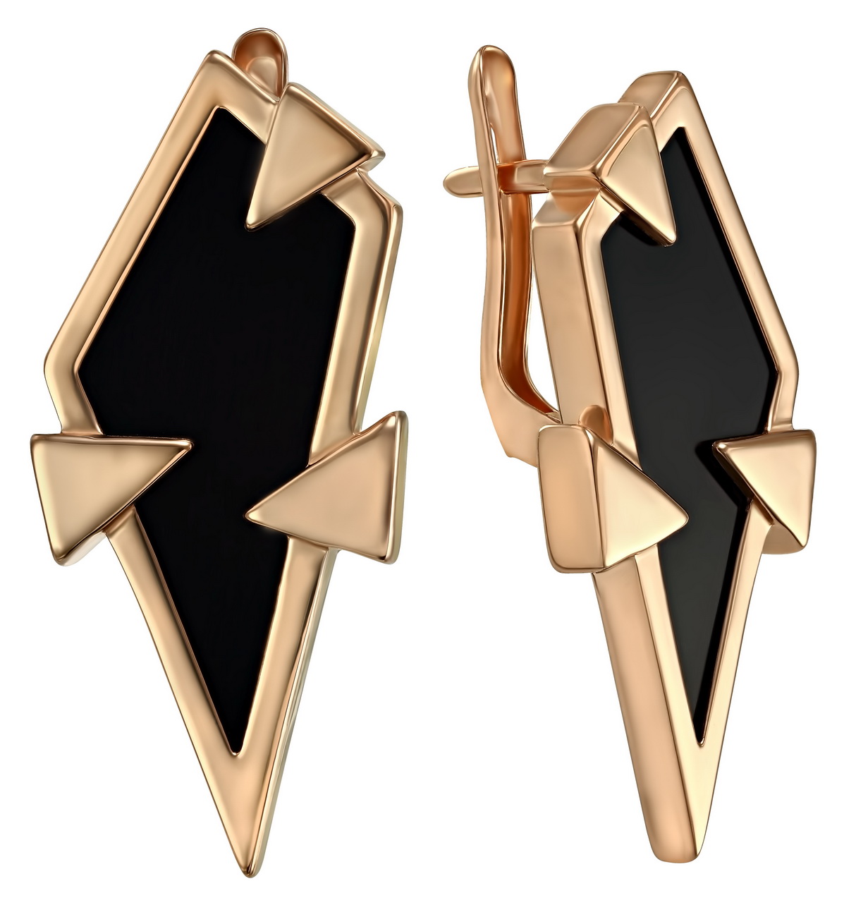 

Золотые серьги с агатом Tango Jewellery Company 449676
