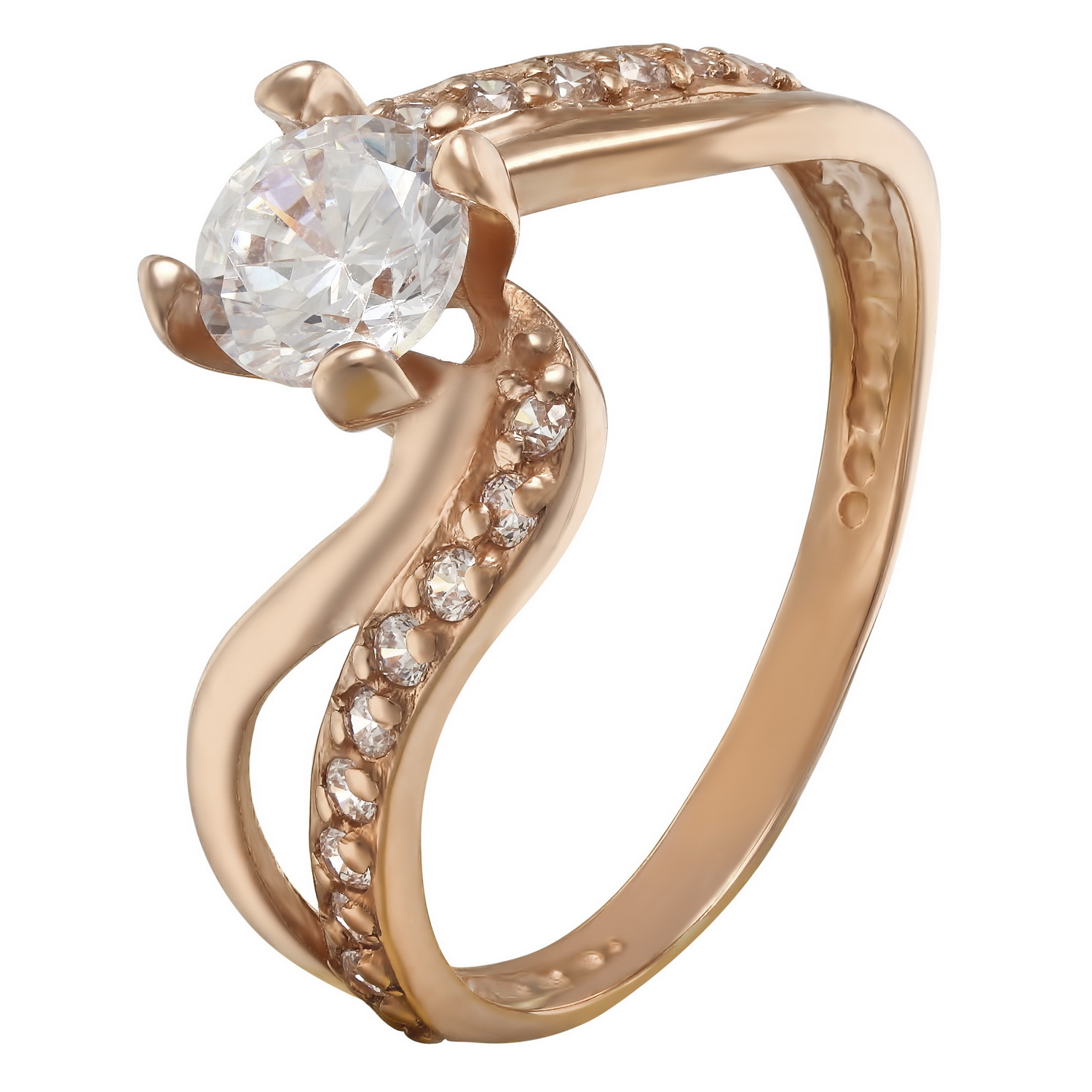 

Золотое кольцо с фианитами Tango Jewellery Company 320970 размер 16.5