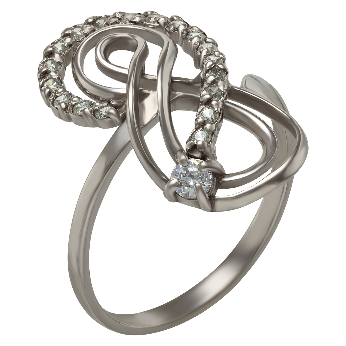 

Серебряное кольцо с фианитами Tango Jewellery Company 330888С размер 17