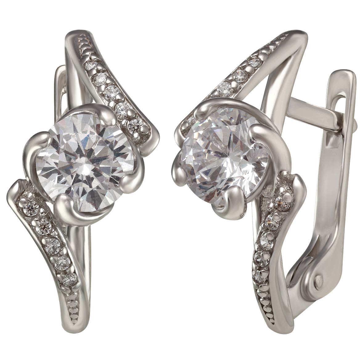 

Серебряные серьги с фианитами Tango Jewellery Company 420994С