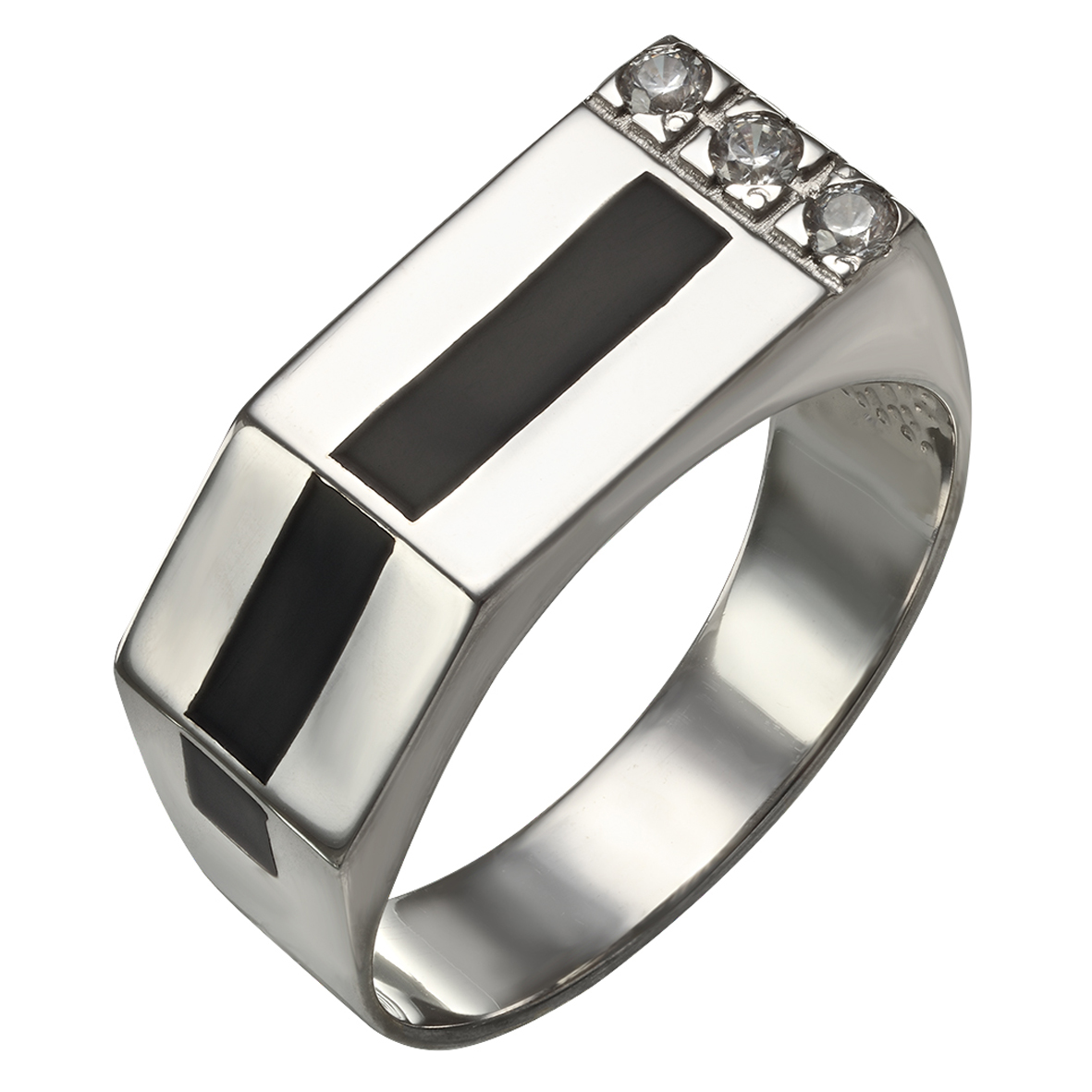 

Серебряное кольцо с фианитами с эмалью Tango Jewellery Company 380091А размер 20