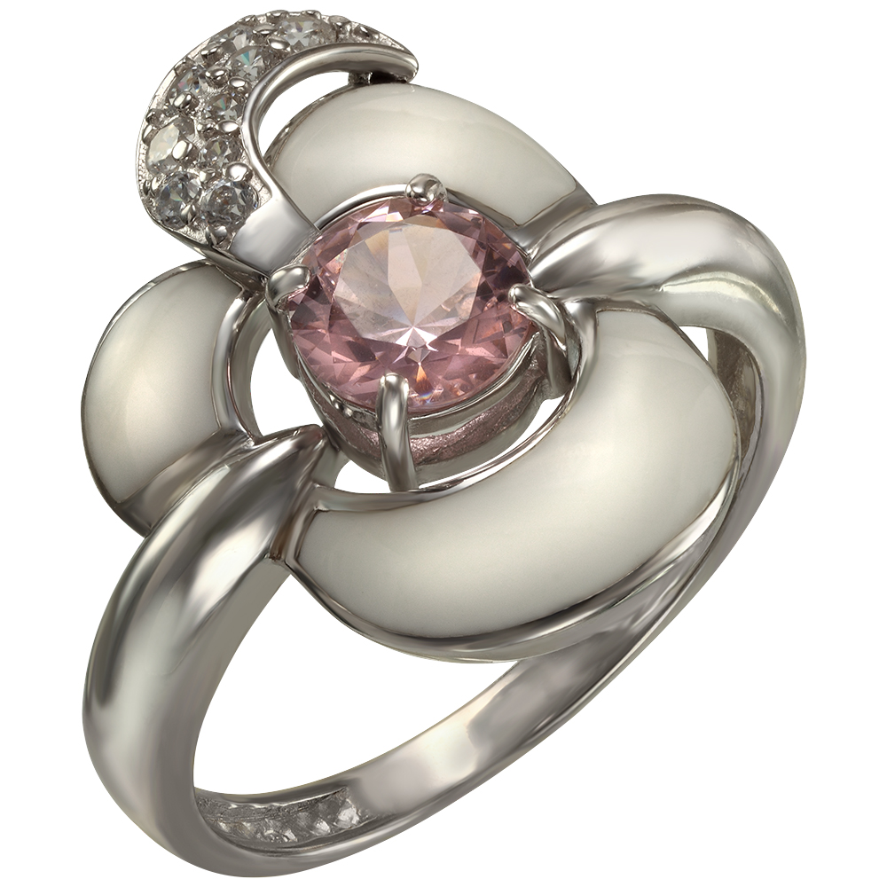 

Серебряное кольцо с фианитами и эмалью Tango Jewellery Company 330064А размер 16