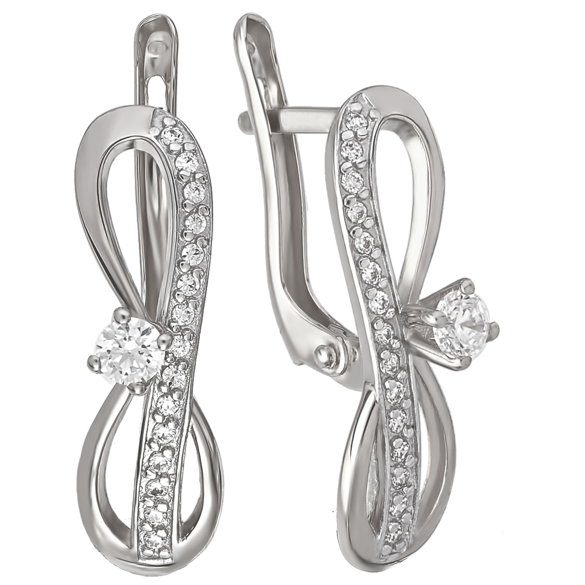 

Серебряные серьги с фианитами Tango Jewellery Company 420917С