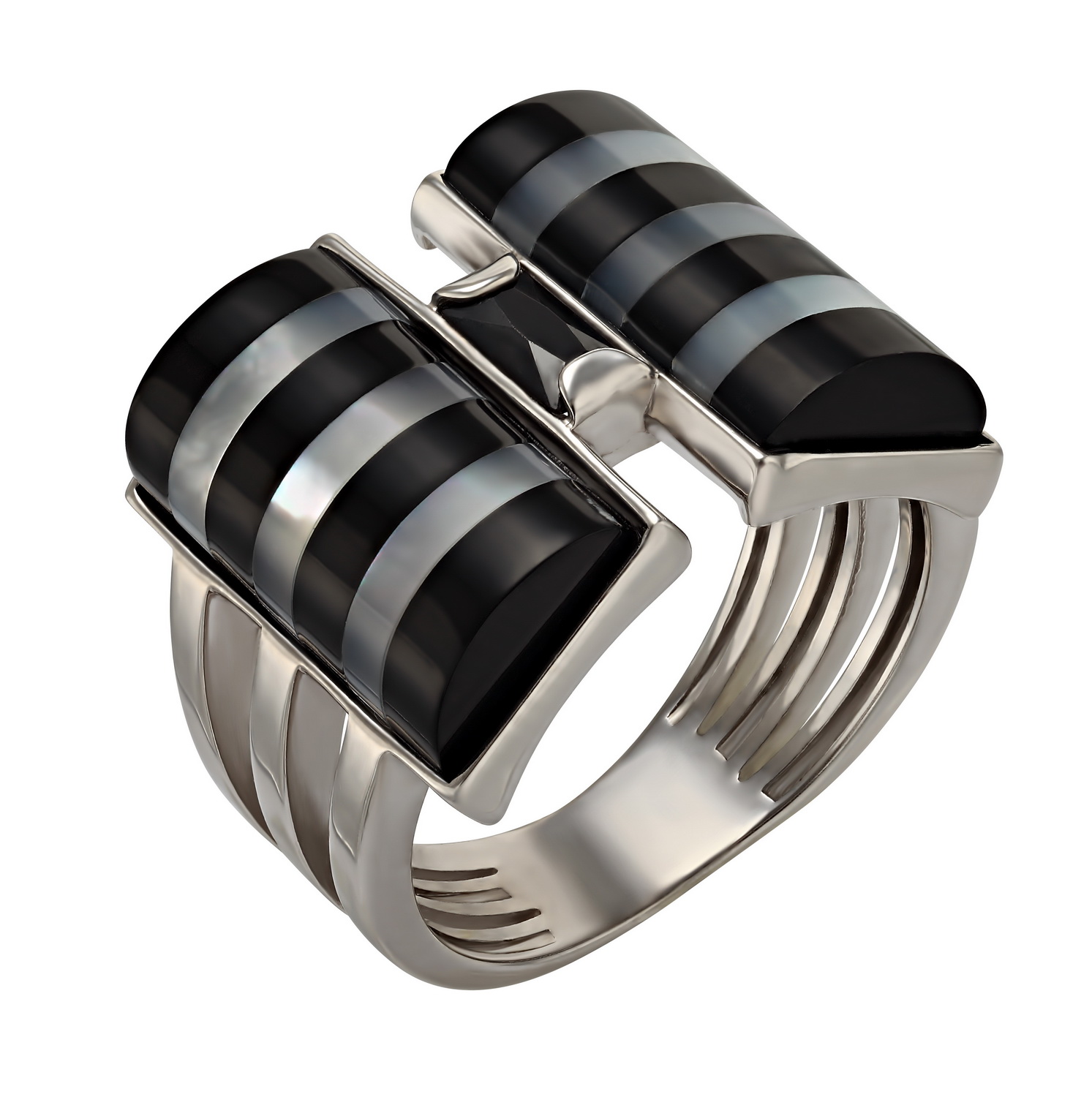 

Серебряное кольцо с агатом и фианитами Tango Jewellery Company 369577С размер 21.5