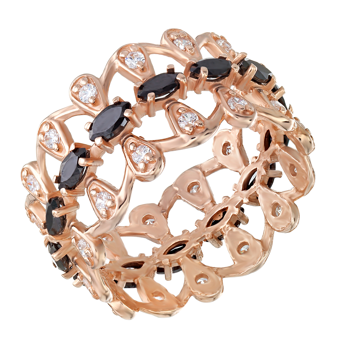 

Золотое кольцо с фианитами Tango Jewellery Company 380121 размер 17