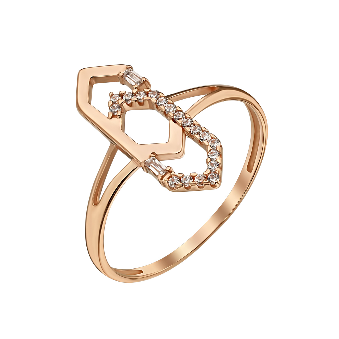 

Золотое кольцо с фианитами Tango Jewellery Company 380605 размер 18.5