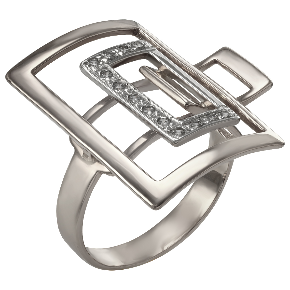 

Серебряное кольцо с фианитами Tango Jewellery Company 330382С размер 17.5