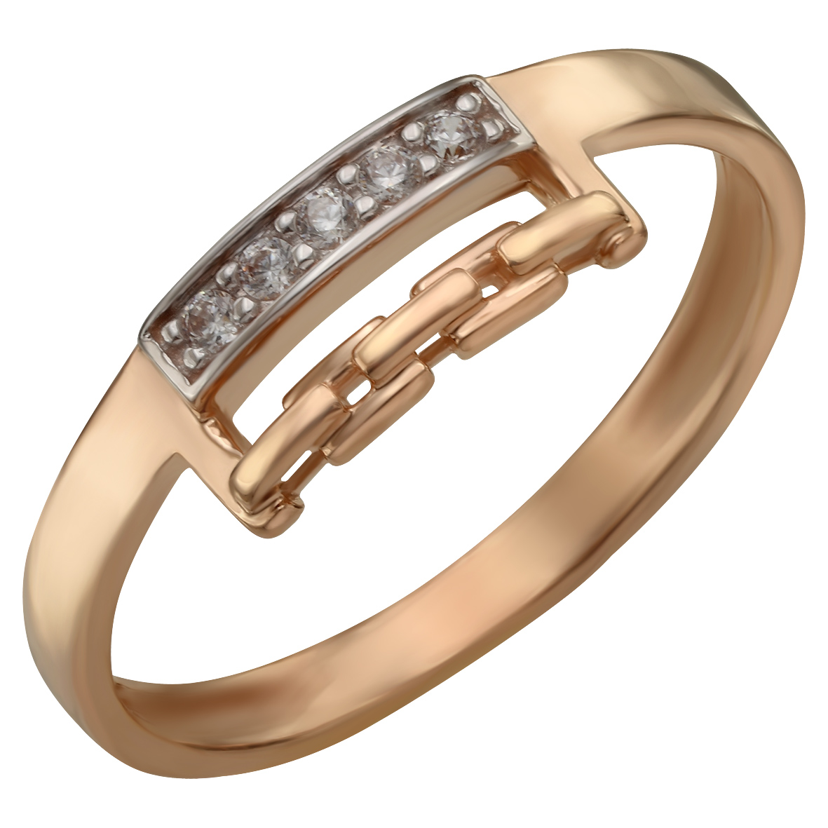 

Золотое кольцо с фианитами Tango Jewellery Company 380417 размер 16