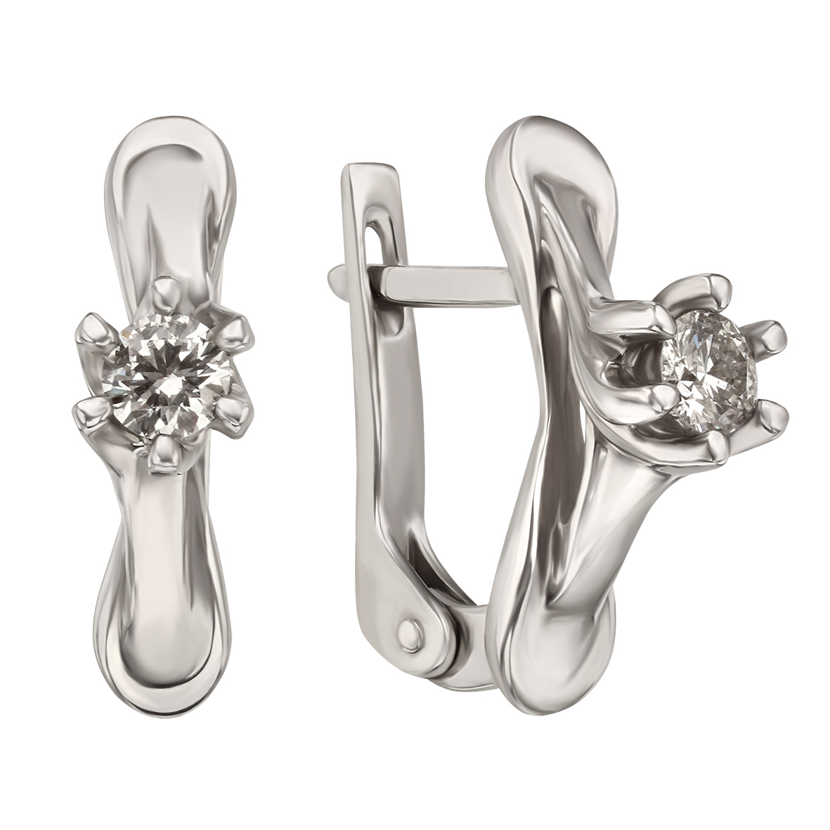 

Серьги в белом золоте с бриллиантами Tango Jewellery Company 760288В