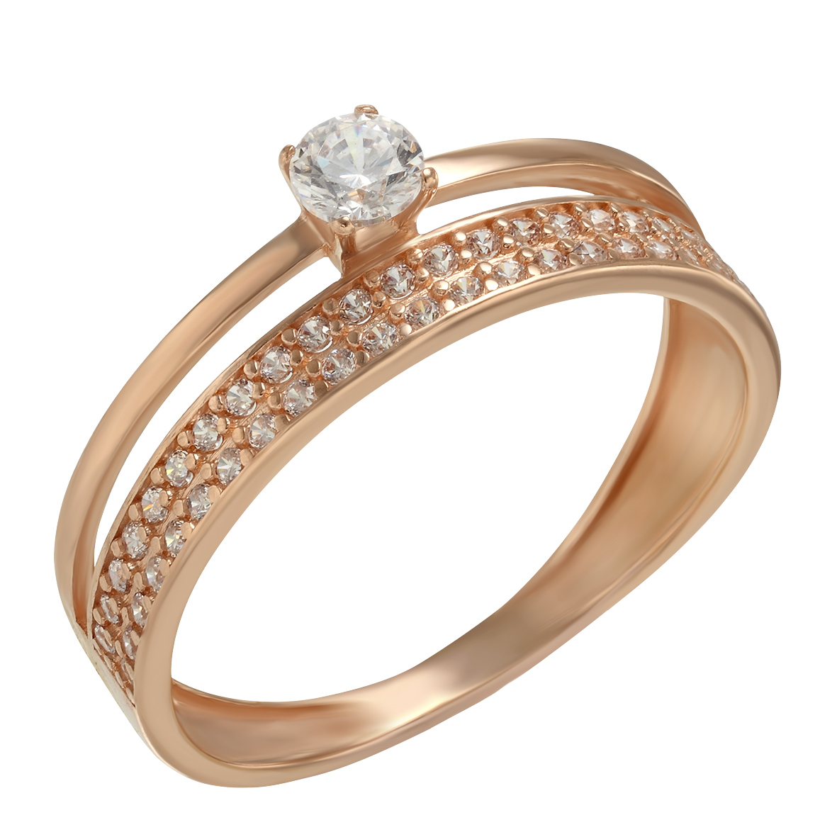 

Золотое кольцо с фианитами Tango Jewellery Company 380215 размер 18.5