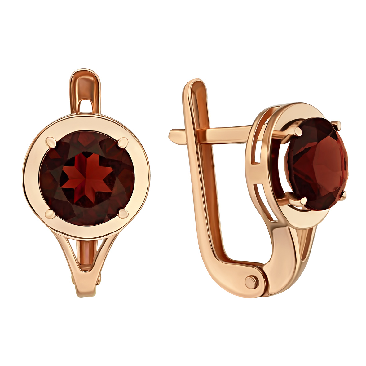 

Золотые серьги с гранатом Tango Jewellery Company 444761