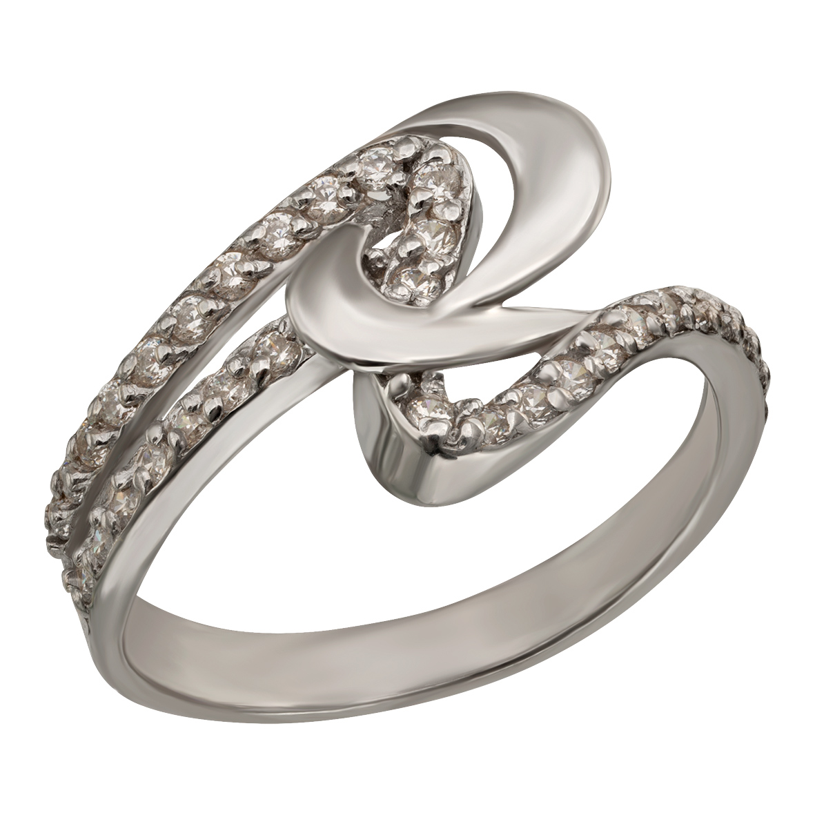 

Серебряное кольцо с фианитами Tango Jewellery Company 320719С размер 18.5
