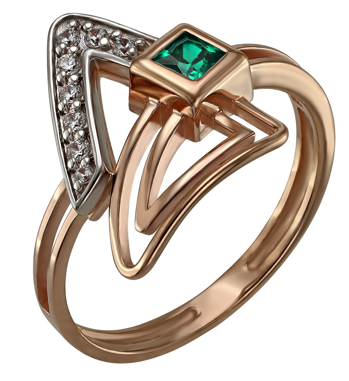 

Золотое кольцо с фианитами Tango Jewellery Company 350035 размер 16.5