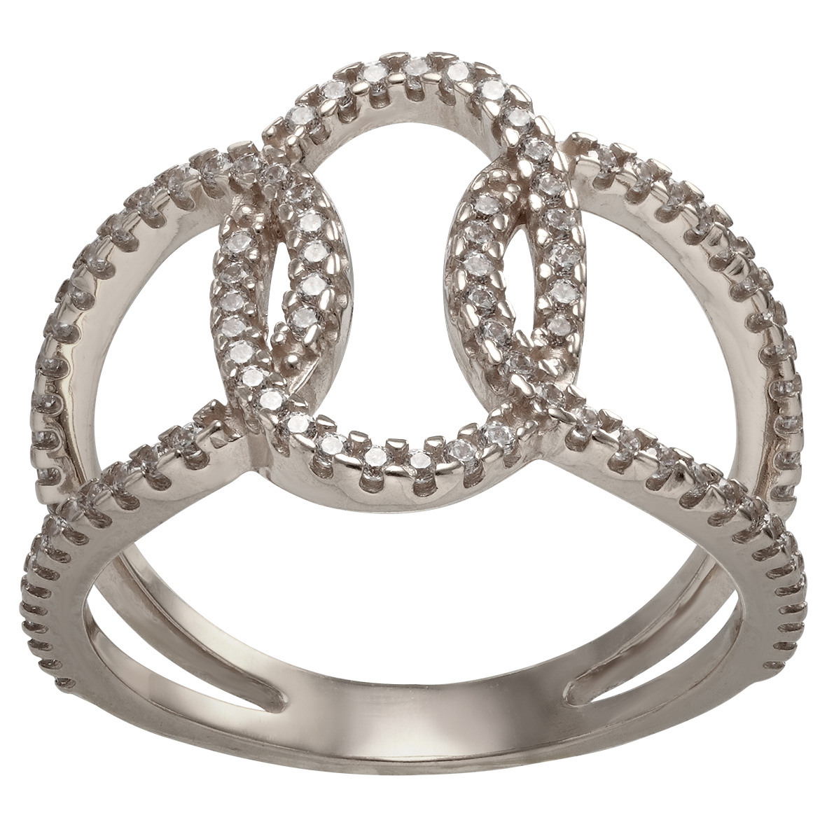 

Серебряное кольцо с фианитами Tango Jewellery Company 380362С размер 18.5