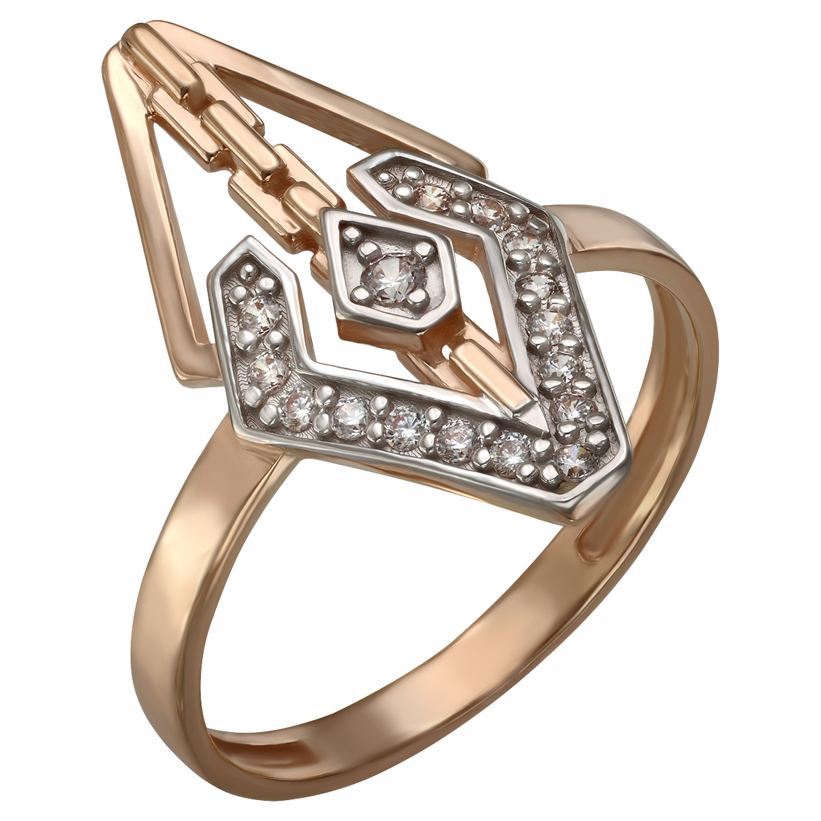

Золотое кольцо с фианитами Tango Jewellery Company 380445 размер 16.5