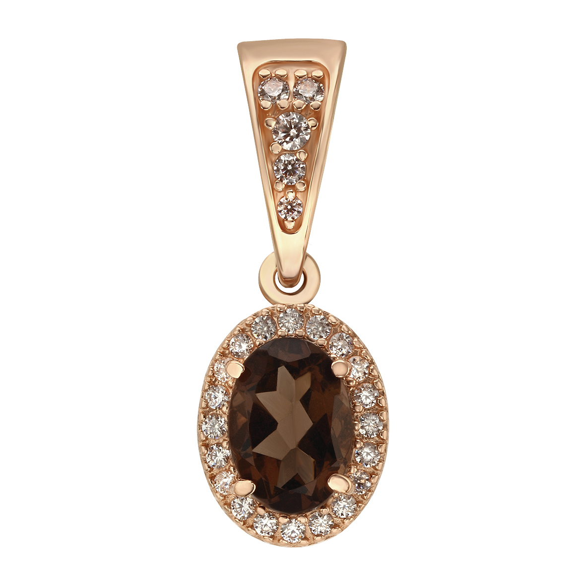 

Золотой подвес с кварцем и фианитами Tango Jewellery Company 188116