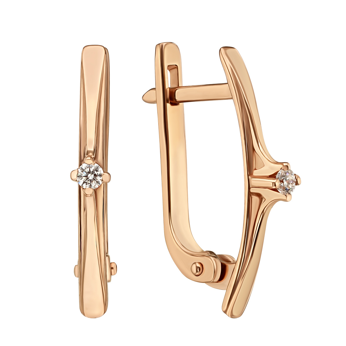 

Золотые серьги с бриллиантом Tango Jewellery Company 760259
