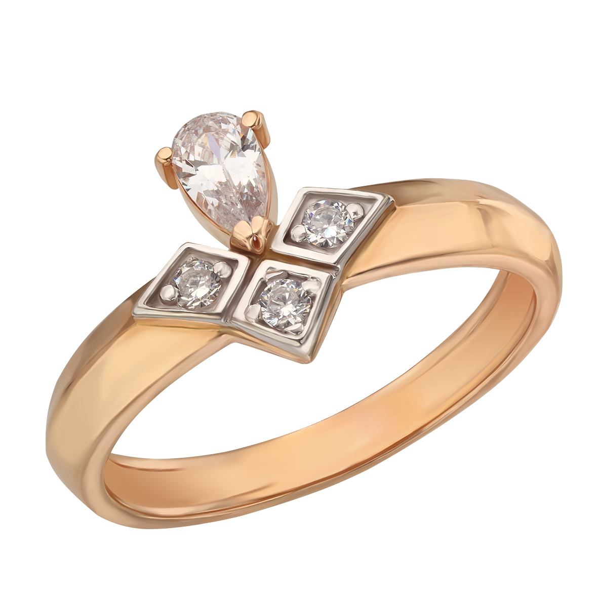 

Золотое кольцо с фианитами Tango Jewellery Company 350012 размер 17.5