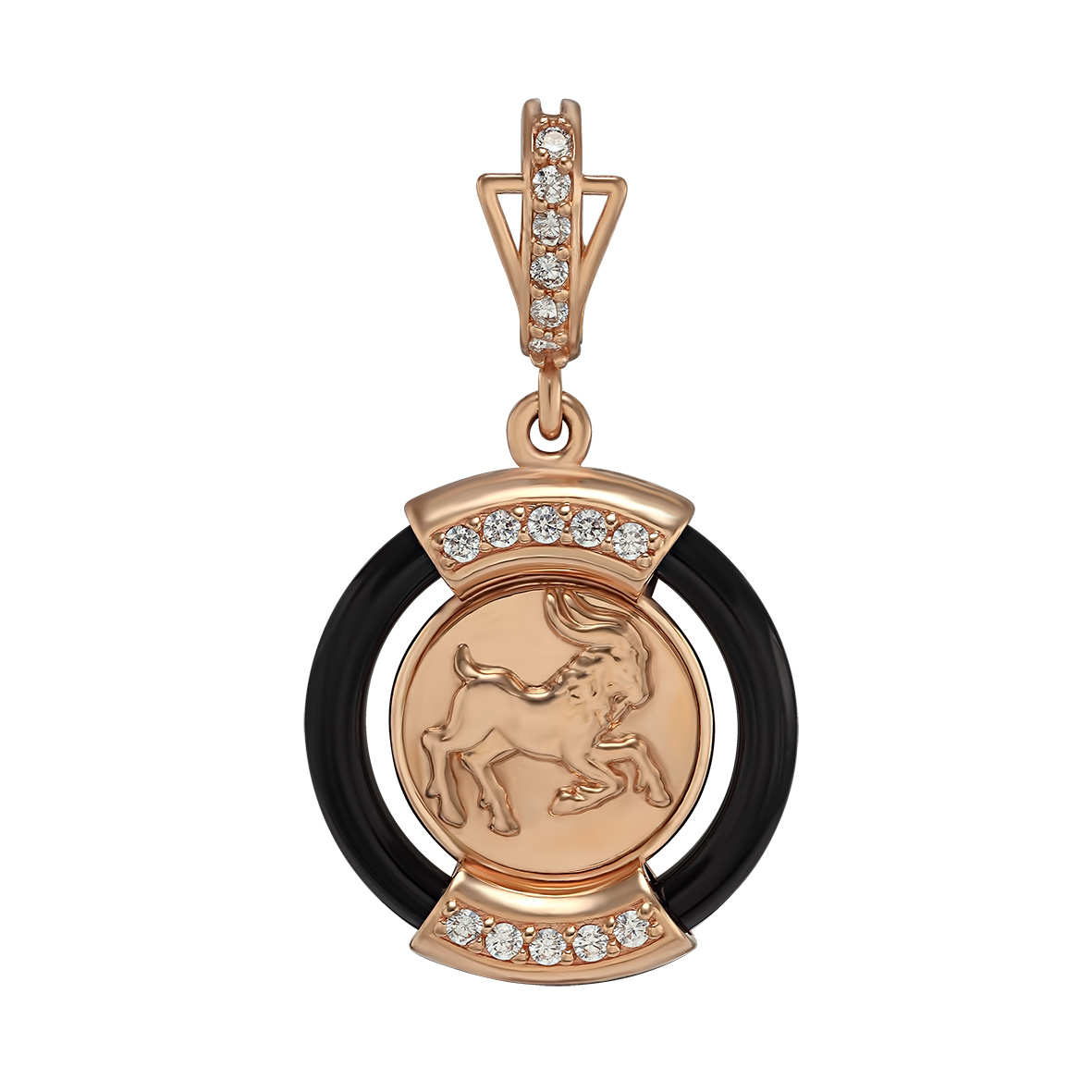 

Золотая подвеска "Козерог" с агатом и фианитами Tango Jewellery Company 199118