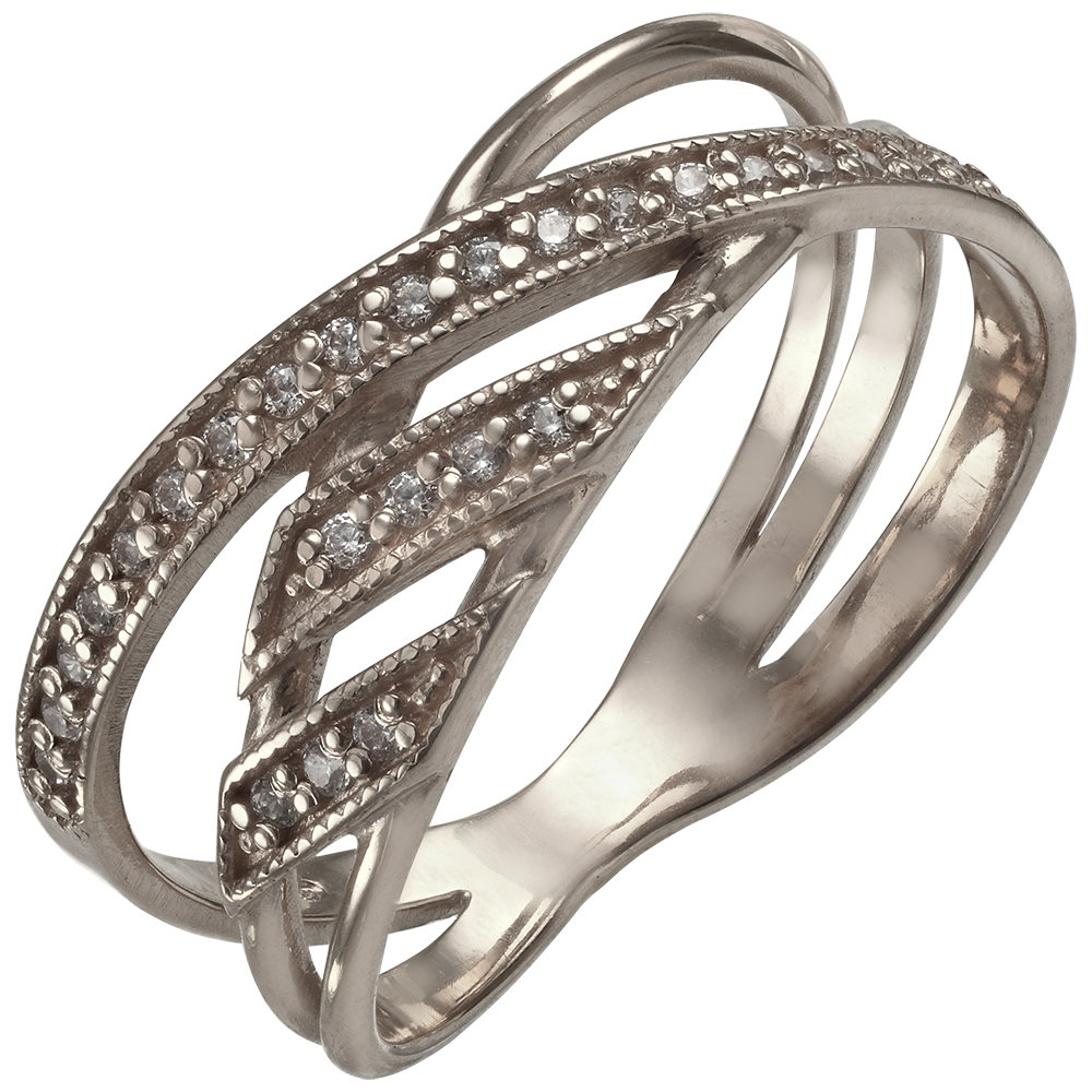 

Серебряное кольцо с фианитами Tango Jewellery Company 320979С размер 17