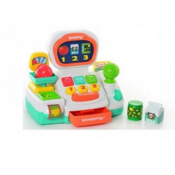 

Кассовый аппарат детский на батарейках весы музыка Kinderway 30291