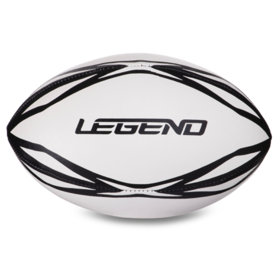 

Мяч для регби резиновый LEGEND FB-3299 №3 белый-черный (IN09122)