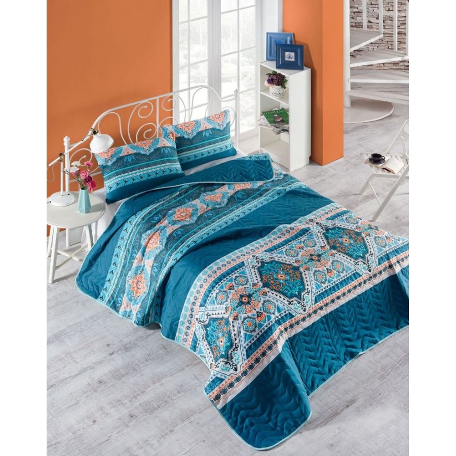 

Покрывало стеганное с наволочками Eponj Home - Rug yesil зеленый 200*220 (svt-2000022233989)