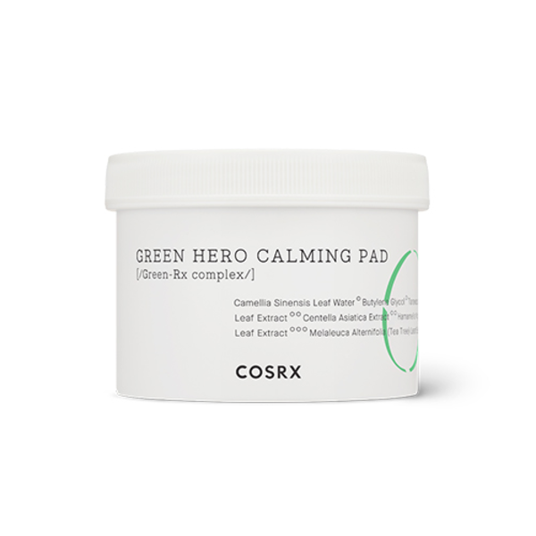 

Пады COSRX One Step Green Hero Calming Pad для чувствительной кожи, 70 шт